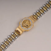 Two Tone Mens Golden Chain Bracelet V